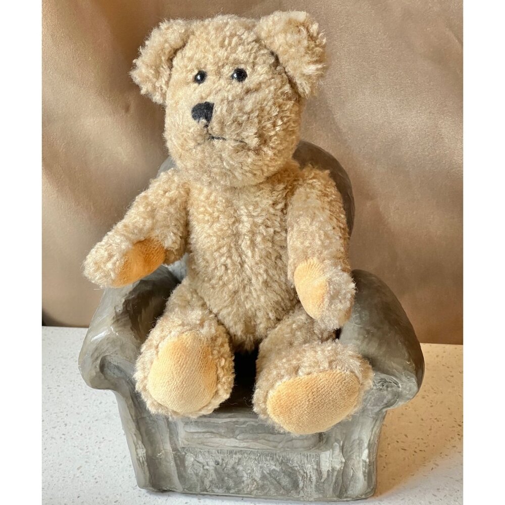 Boyds Bear Fully Jointed Plush Teddy 9.5" Tan With Velvety Paw Pads Collectible